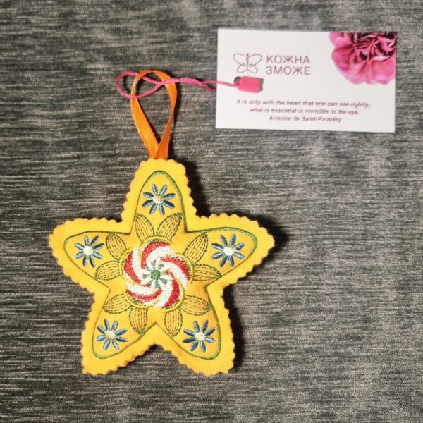 Різдвяна прикраса «Зірочка»