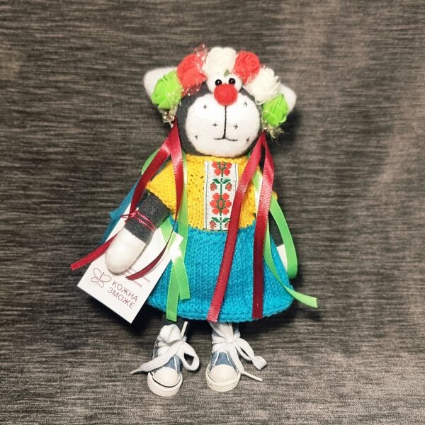 Текстильний котик маленький